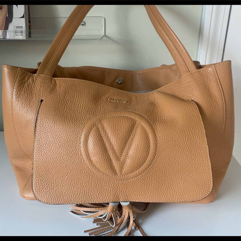 Valentino leather tote bag